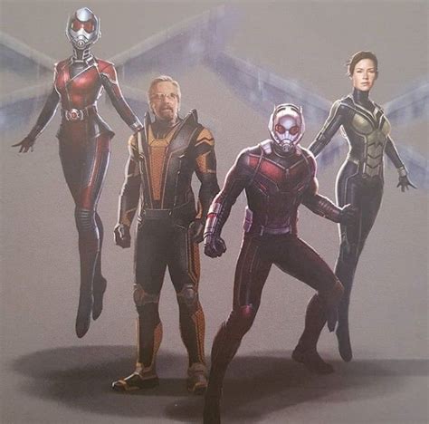 Ant Man And The Wasp Concept Art For The Movie With Hank Pym Wearing