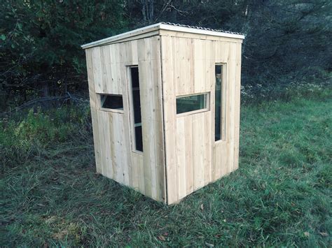 Bow And Rifle Hunting Box Blinds Productive Cedar Products