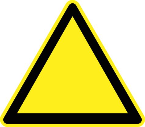 Blank Hazard Warning Sign Vector Image Public Domain Vectors Caution