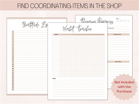 Printable Daily Journal Template Daily Reflection Planner Etsy