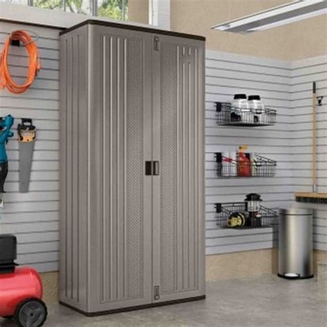 Newage products garage cabinets let you organize gear, tools and supplies with modular pieces engineered to fit together perfectly. Suncast Mega Tall Garage Cabinet | Garden Street