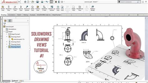 Solidworks Drawing Tutorial Drawing Views Part YouTube