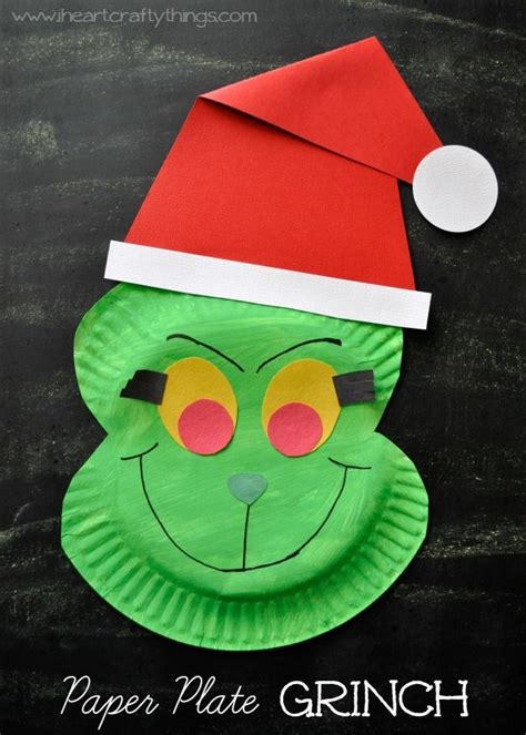 How To Make A Paper Plate Grinch Craft Fun Christmas Crafts