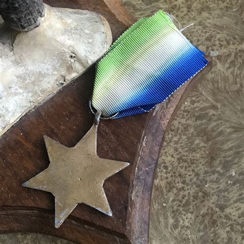 Antique Wwii The Atlantic Star Medal 1939 1945 Etsy