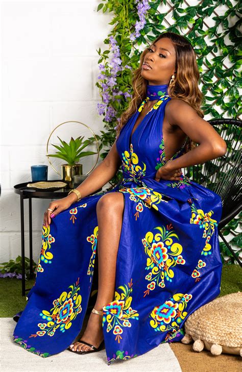 Ankara African Infinitymultiway Maxi Dress African Print Etsy Uk