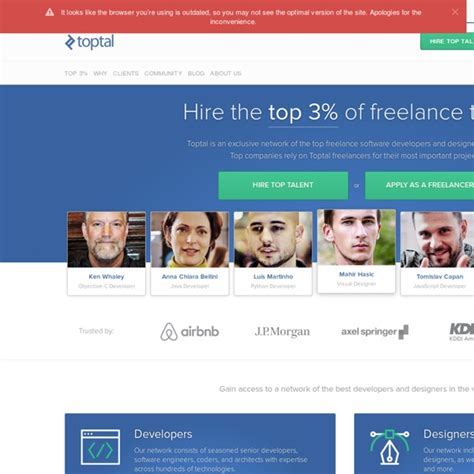 Hire The Top 3 Of Freelance Developers Designers And Other Tech