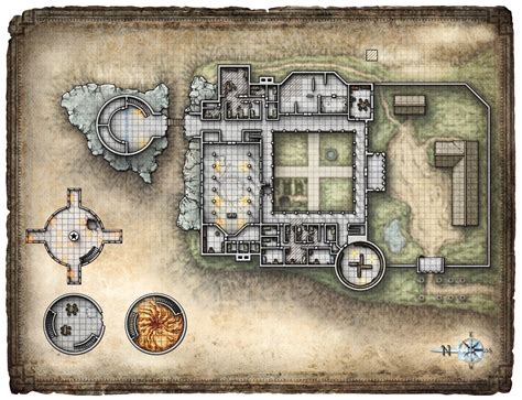 Outposts Dungeon Maps Fantasy City Map D D Maps