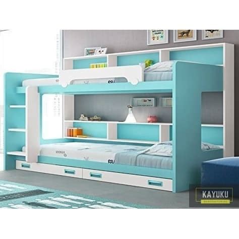 Memiliki sandaran kepala yang tinggi; Jual ranjang susun tingkat minimalis / tempat tidur ...