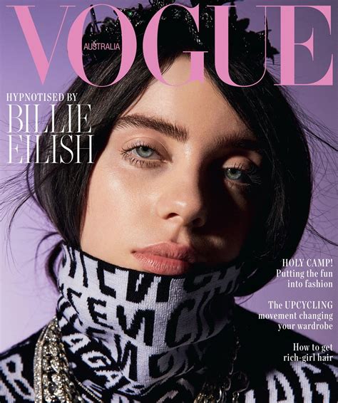 Billie eilish has stunned her millions of fans with an impressive new look in lingerie which he showed off on the front cover of uk vogue. BILLIE EILISH in Vogue Magazine, Australia July 2019 ...