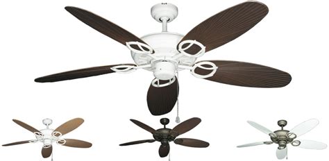What makes a ceiling fan good for outdoor installation? 52 inch Trinidad Outdoor Tropical Ceiling Fan - Leaf ...
