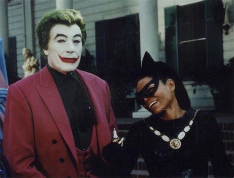 Cesar Romero And Eartha Kitt As Joker And Catwoman