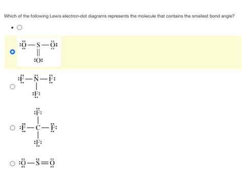 Solved Which Of The Following Lewis Electron Dot Diagrams