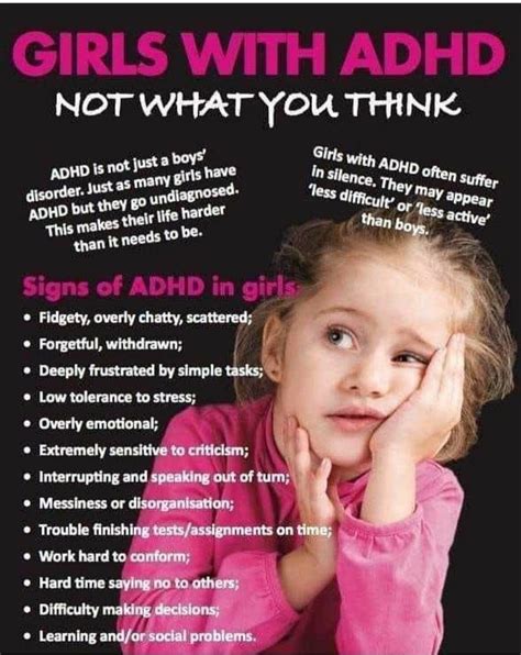 Mental And Emotional Health Mental Health Awareness Adhd In Girls Adhd Signs Adhd Facts