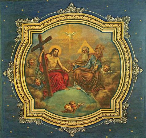 Santíssima Trindade Detalhe Da Igreja Greco Católica De Ropki Museu
