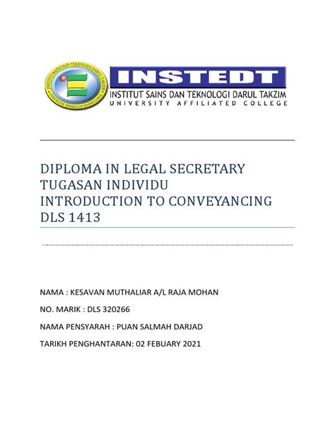 Assignment Conveyancing Pdf