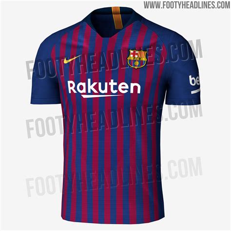 Nike Fc Barcelona 18 19 Home Kit Leaked Away And Third Kit Details