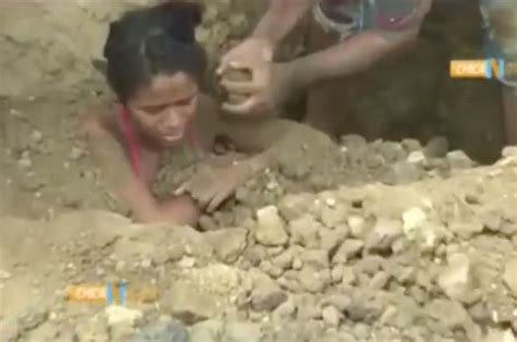 Colombian Girl Buried Alive To Cure Pain From Being Stuck By Lightening