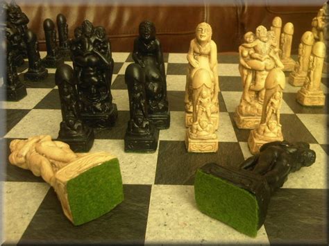 Black And Ivory Adult Erotic Sex Themed Kama Sutra Chess Set Etsy