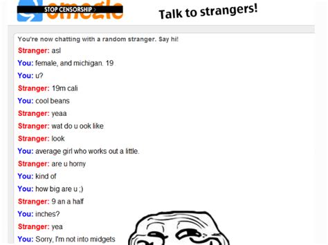 Talk To Strangers You Re Now Chatting With A Random Stranger Say Hi Stranger Aslyou Female