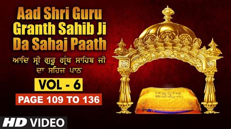 Aad Sri Guru Granth Sahib Ji Da Sahaj Paath Vol 6 Page No 109 To