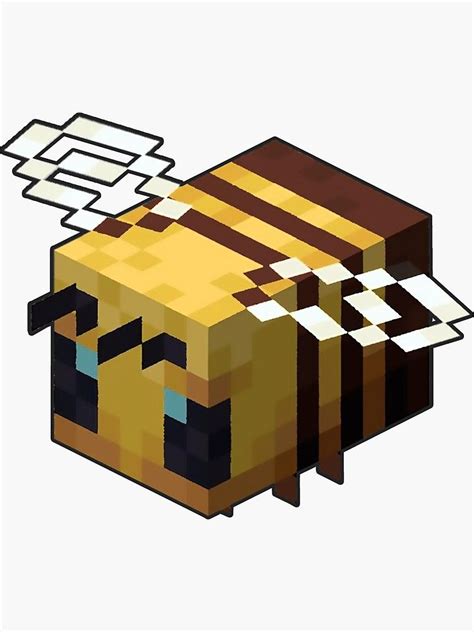 Simple Minecraft Bee Sticker By Cleverjane Sponsored Minecraft