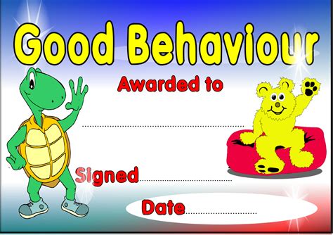 Good Behaviour Certificate