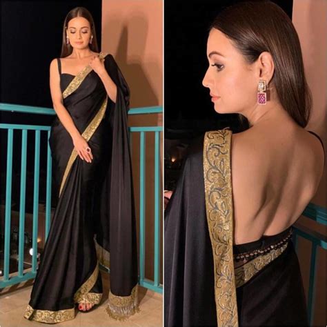Plain Sarees With Designer Blouse Designs Best From Bollywood K4 Fashion