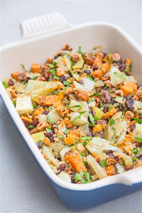 This delicious salad requires some prep work, but you can make a few batches at a time and enjoy it throughout the week. Quinoa, Sweet Potato & Raisin Salad