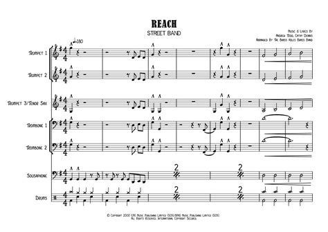 Reach Sheet Music S Club 7 Brass Ensemble