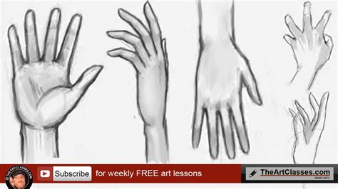 How To Draw Hands Step By Step Front And Back Youtube