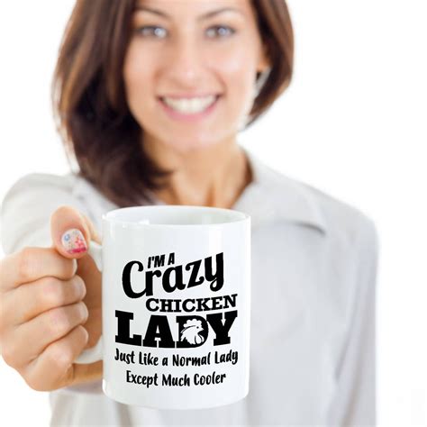Crazy Chicken Coffee Mug I M A Crazy Chicken Lady Just Etsy Mugs Funny Coffee Mugs Mom Coffee
