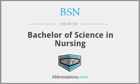 Bsn Bachelor Of Science In Nursing