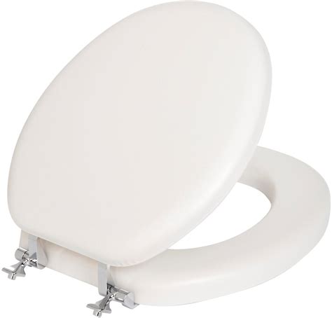 Buy Mayfair Round Premium Soft Toilet Seat With Chrome Hinges White Round
