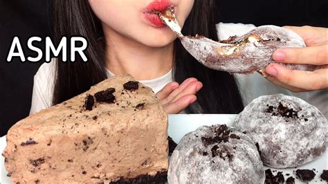 Asmr Japanese Oreo Daifuku Chocolate Cheesecake 리얼사운드 먹방 Real Sound Mukbang Youtube