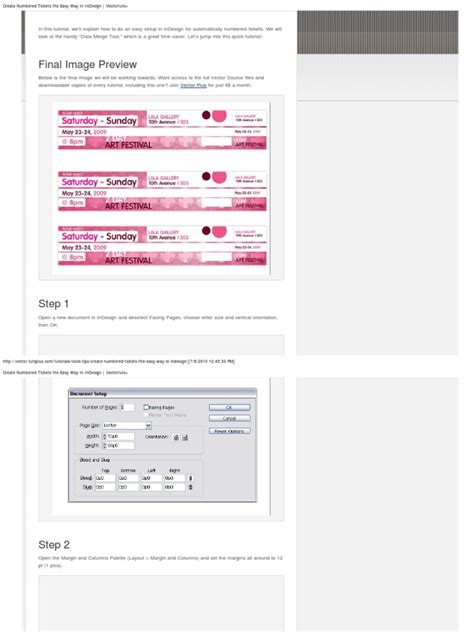 Create Numbered Tickets the Easy Way in InDesign _ Vectortuts+