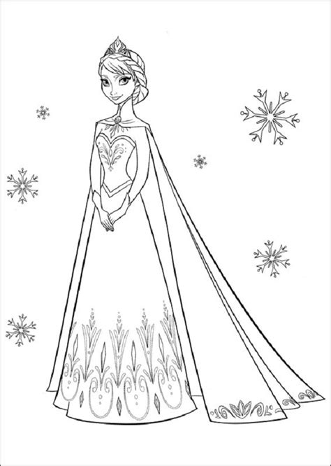 Dibujos Para Colorear Elsa Frozen Imprimir Dibujos Para Colorear Y Pintar