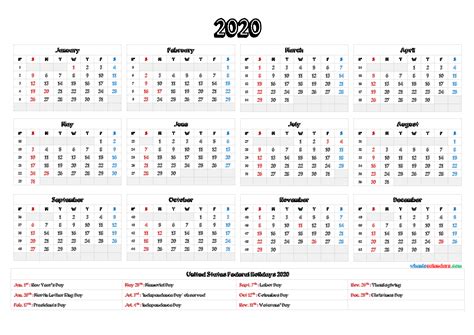 2020 Calendar With Week Numbers 12 Templates