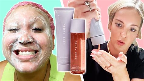 We Tried Rihannas Fenty Skincare Line Youtube