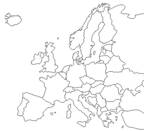 Kolorowanka Mapa Europy Maluchypl