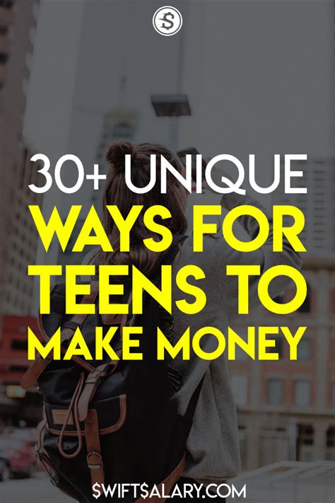 Making money as teen doesn't have to be difficult. All of the Best Ways for Teens to Make Money (38 Ideas) - Swift Salary