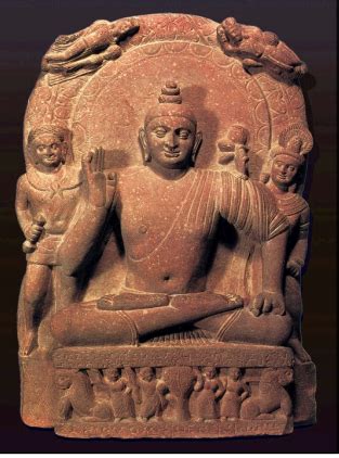 Buddha Attended By Bodhisattvas Mathura Nd Century CE Buddha