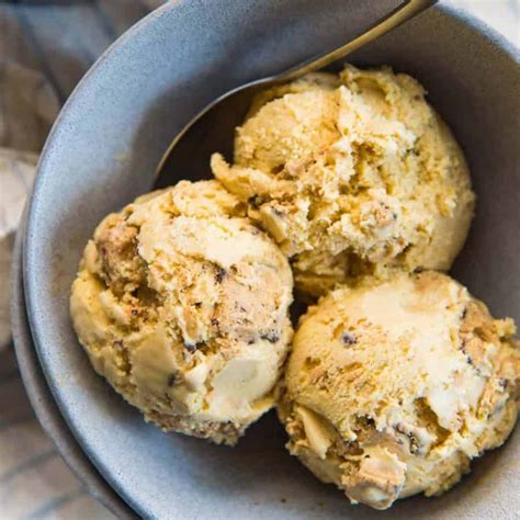 Salted Butterscotch Cookie Dough Ice Cream The Flavor Bender