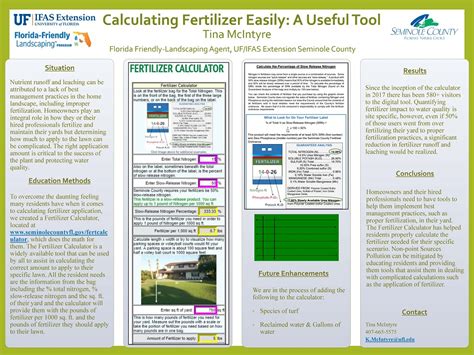 Calculating Fertilizer Easily A Useful Tool T Mcintyre Uf Ifas Hot Sex Picture