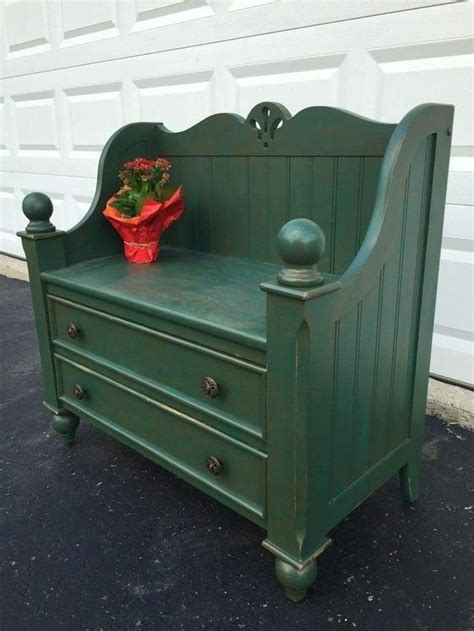 Turn An Old Dresser Into An Awesome Bench With Storage Refurbished
