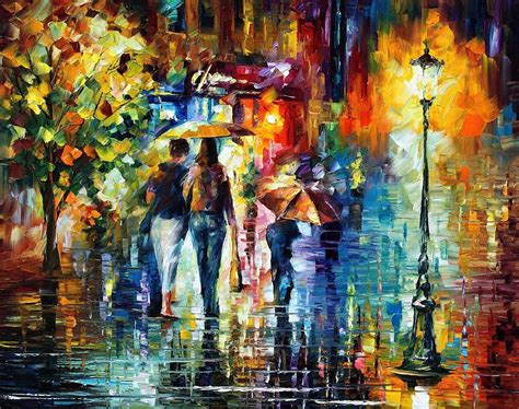 Sweet Night Palette Knife Oil Painting On Canvas By Leonid Afremov Painting By Leonid Afremov