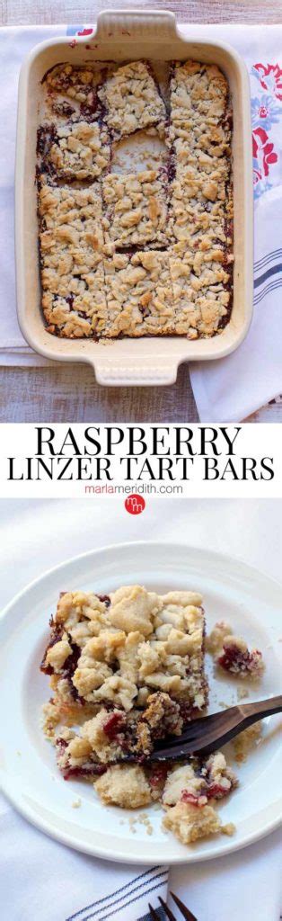 Raspberry Linzer Tart Bars Marla Meridith