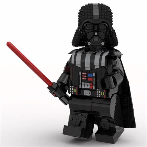 Lego Moc Darth Vader Mega Figure Fits Official Lego Helmet By Albo