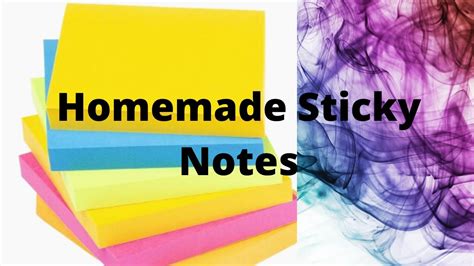 Diy Make Sticky Notes At Home Homemade Sticky Notes Youtube