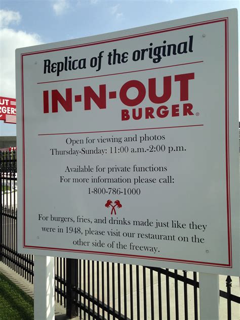 Original In N Out Burger California Curiosities