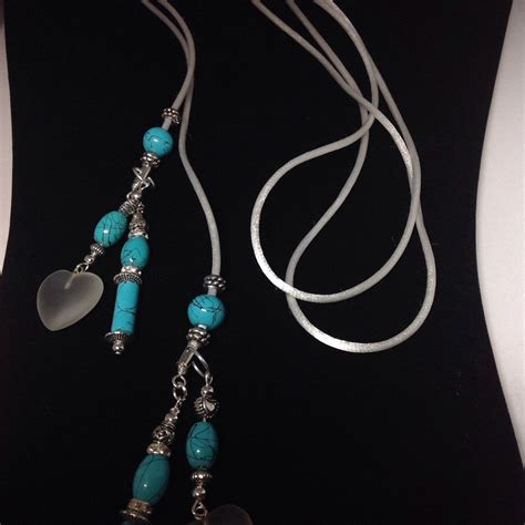 Lariat Necklace Wrap Around Necklace Choker Turquoise Etsy Lariat